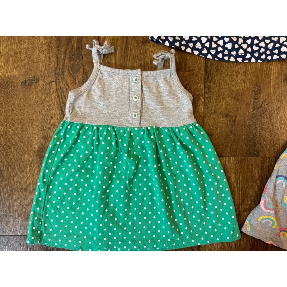 Baby Girl 12 Months Dress Dresses Lot Spring Short‎ Sleeved Summer Rainbows Dots